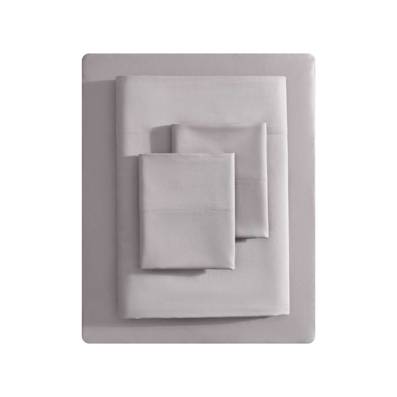 Ensemble de draps en satin CVC Vera Wang T800, Ensemble de draps pour très grand lit avec 2 taie, Rose