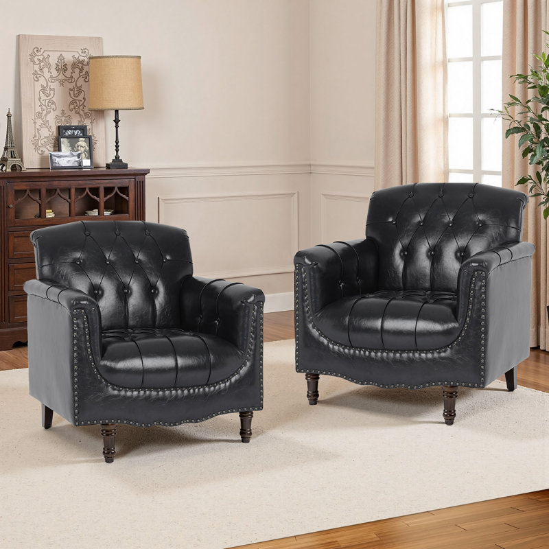 Fauteuil Enoks, Noir bleu