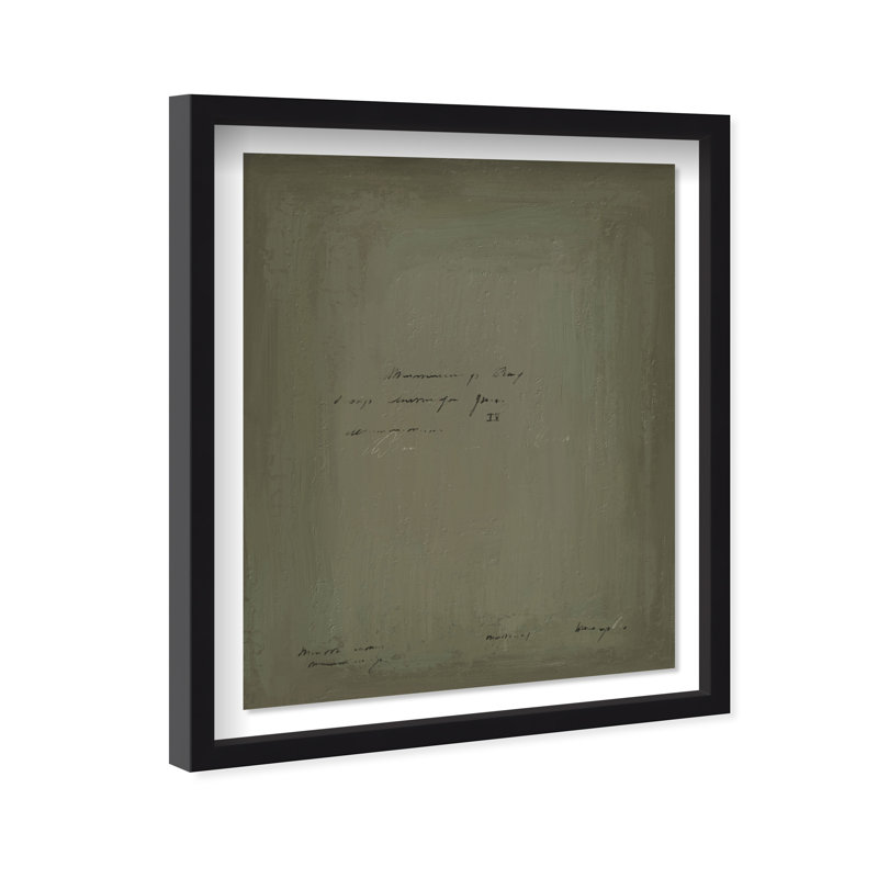 A Note Shadowbox Abstract Print by Oliver Gal, Black Frame, 16 x 20, 25.5"H x 31.5"W, Black Shadowbox