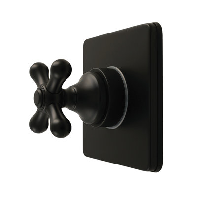 Kingston Brass Restoration Single-Handle Wall Mount Six-Way Diverter Valve with Trim Kit