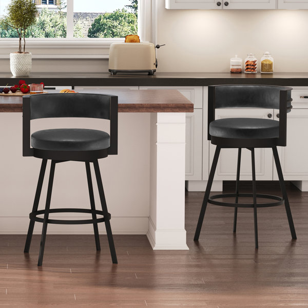 Low Back Swivel Counter Height Bar Stools You'll Love | Wayfair