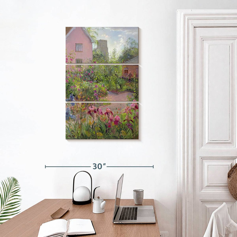 Alvord Herb Garden At Noon, 32" H x 20" W