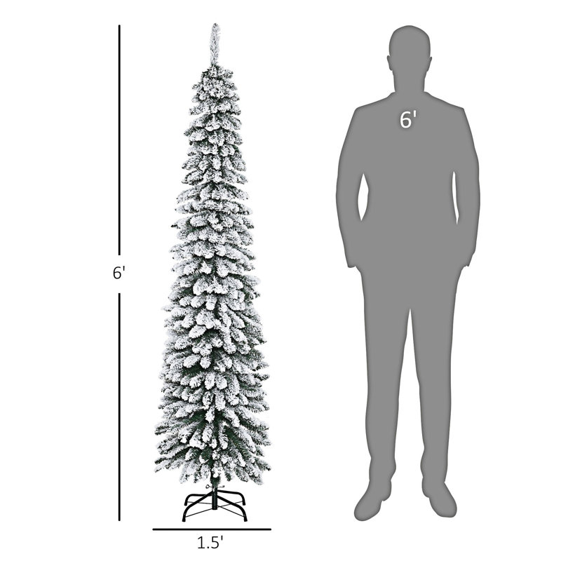 Arbre de Noël artificiel enneigé