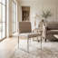Frozen Fabric Upholstered Side Chair