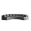 Canapé modulaire incurvé en mousse avec 12 coussins Corduroy-739840495-739840480