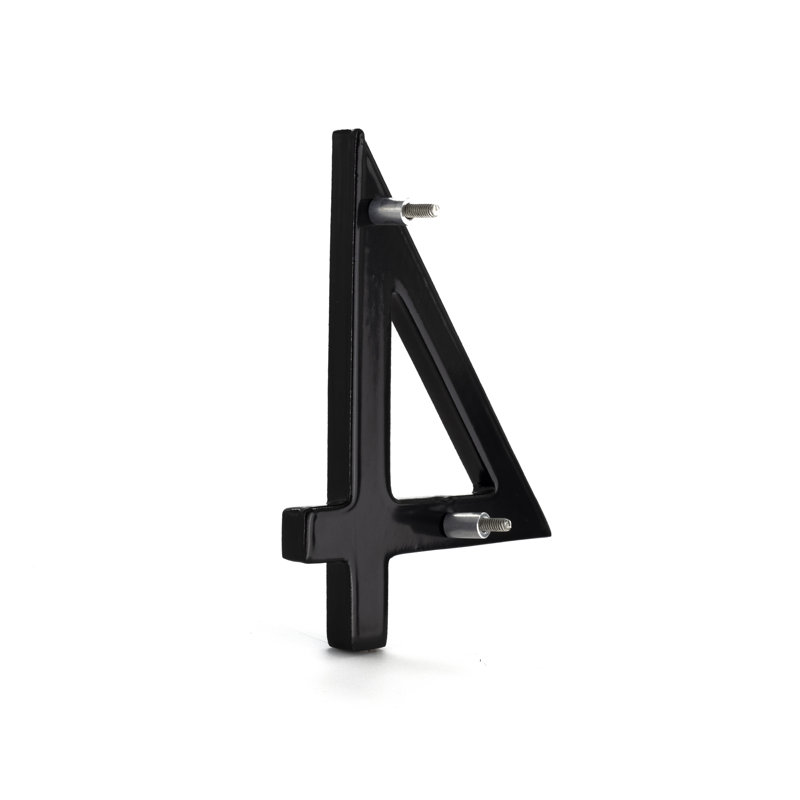 24 in. Flat Floating Mount House Number, Gold, 4