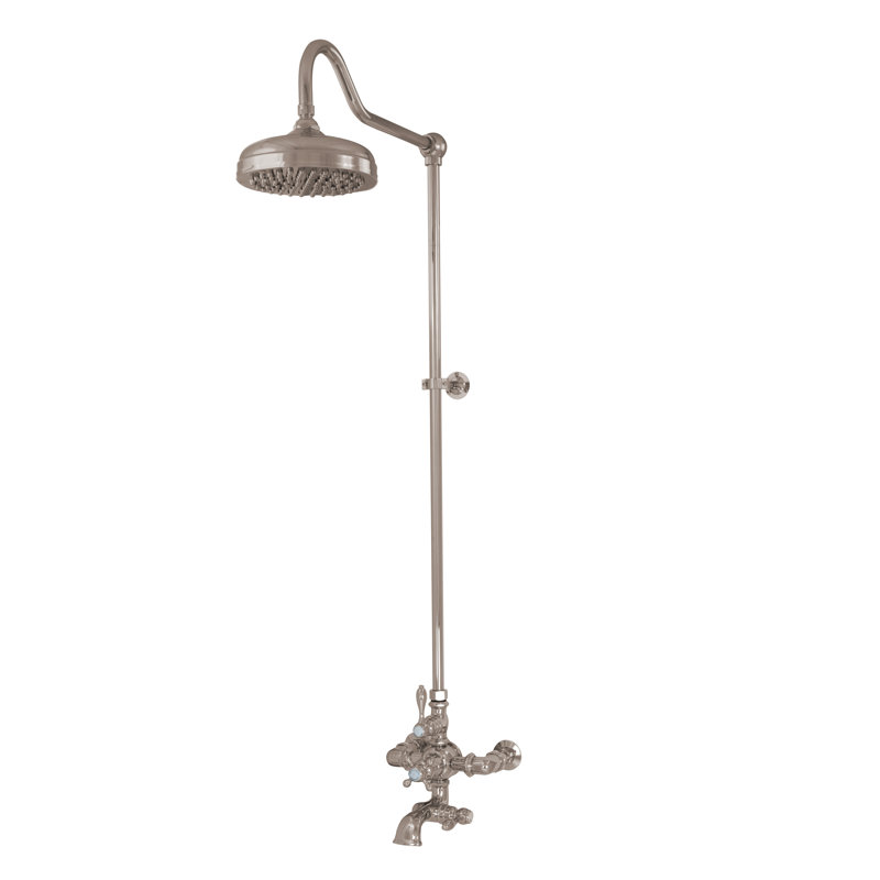 Système de douche thermostatique 60 po Exposed, Nickel poli