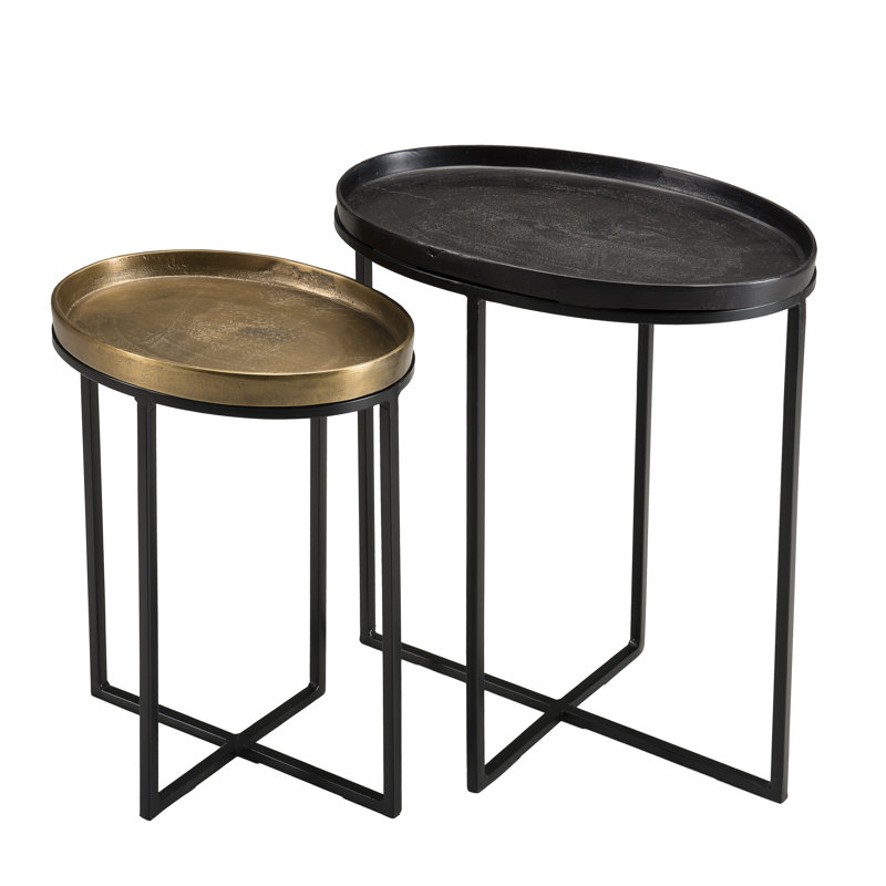 Braeden Tray Top Cross Legs Nesting Tables
