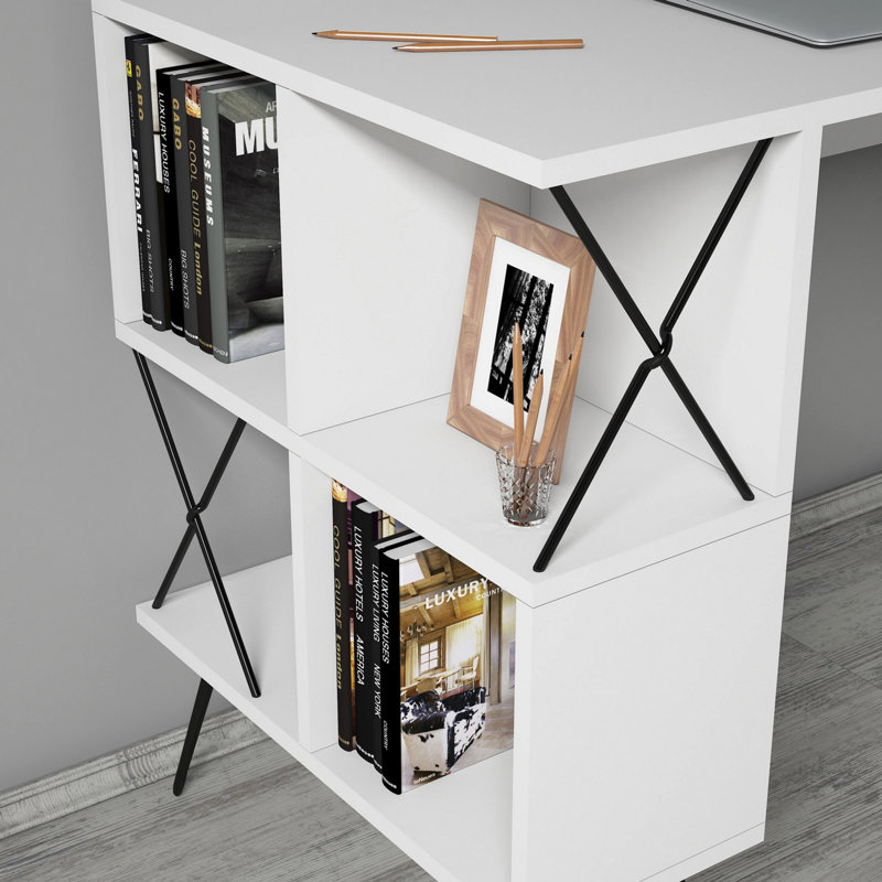 Zaki Writing Desk, White