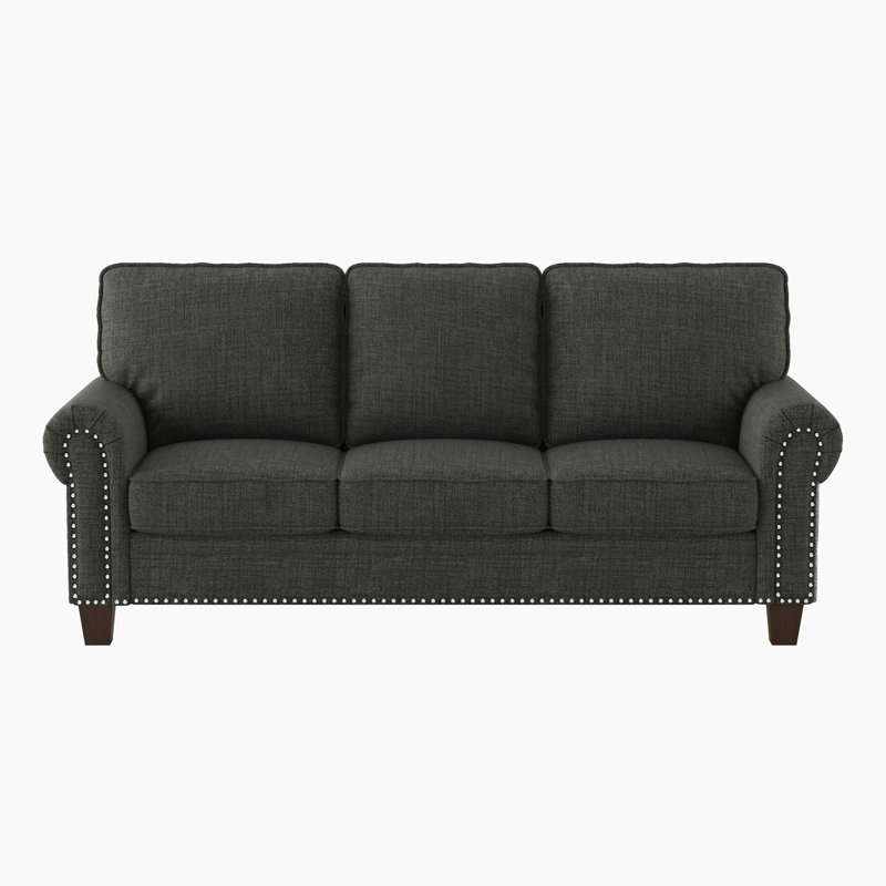 Canapé moderne en microfibre 85,5 po Minja
