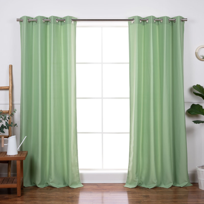 Analese Outdoor Grommet Curtain, Forest