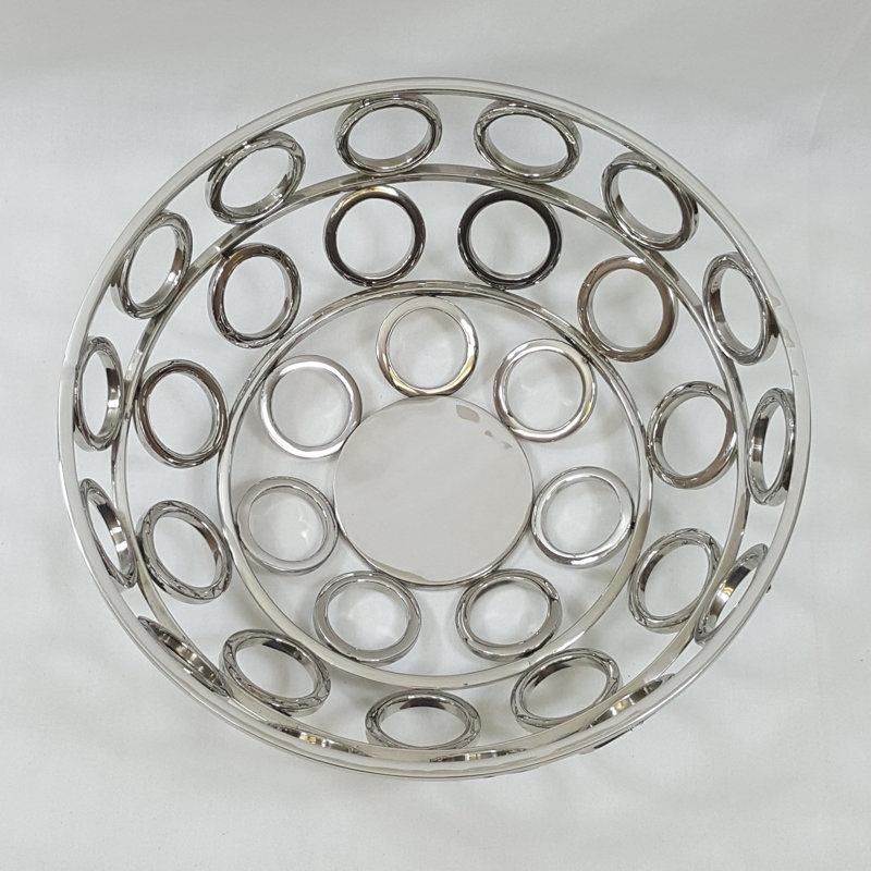 Panier rond en métal