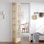 Glass And Solid Wood Bi-Fold Door With Installation Hardware Kit