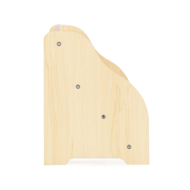 Natural Maple Tabletop Book Display with Acrylic Dividers