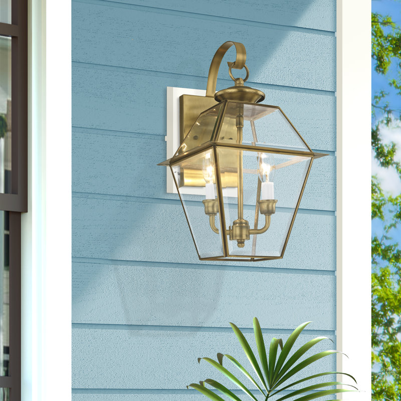 Boto Solid Brass Wall Light, Antique Brass