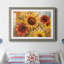 «Sunflower Cheer» par J Paul, reproduction d'art sur papier encadrée-1425665515-1425665533