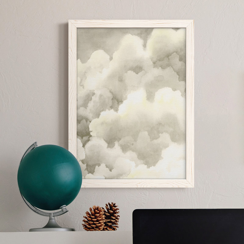 Storm Brew II - reproduction d'art sur toile, Cadre blanc, H 28 po x l 38 po x P 1 po