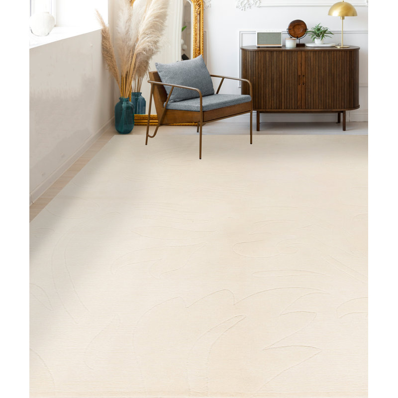 Area Rug in Cream, Rectangle 8'7" x 11'10"
