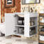 Armoire de salle de bain avec armoire latérale et porte à fermeture douce