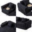 Canapé-lit convertible 2 places pliant et compressible Canapé-lit modulaire ultra-confortable avec structure en métal et assemblage facile-2107726485