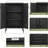 Metal Locker Storage Cabinet,black Accent Storage Cabinet, Metal Pantry Cabinet With Doors,locker Cabinet For Living Room,kitchen,office