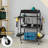 Wall Mounted Power Tool Organizer with Plug-93497446