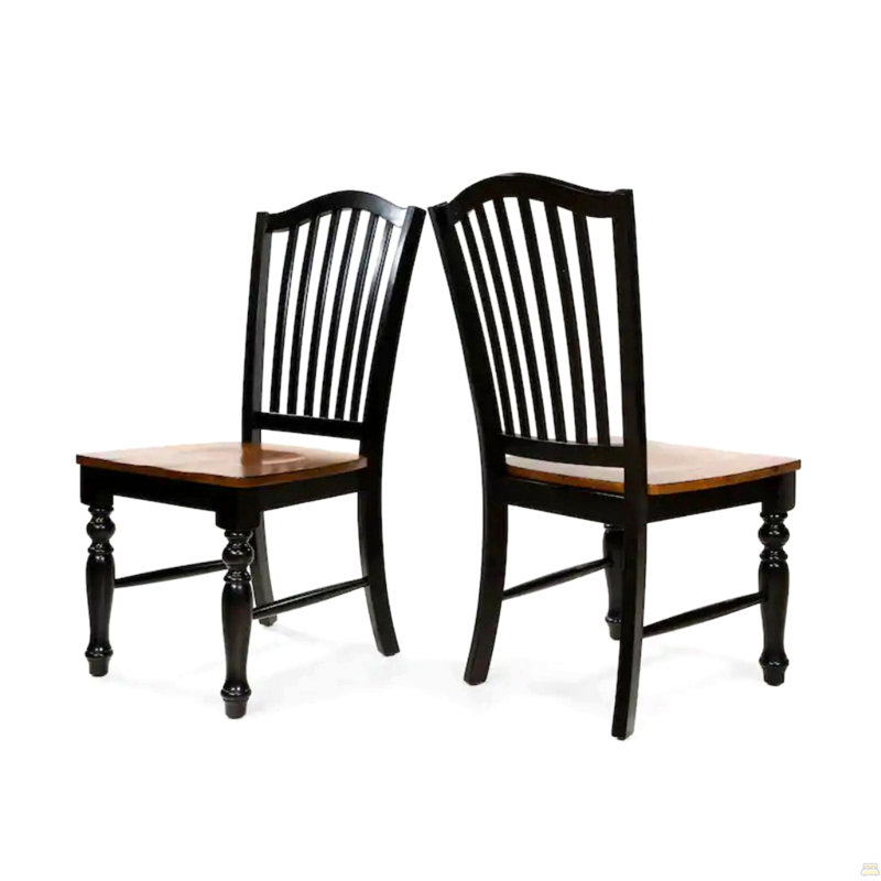 Chaise d'appoint 2 pièces avec pieds tournés