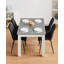 120X80x75cm/ 138x90x75cm Dining Table, Greywhite-1819952191