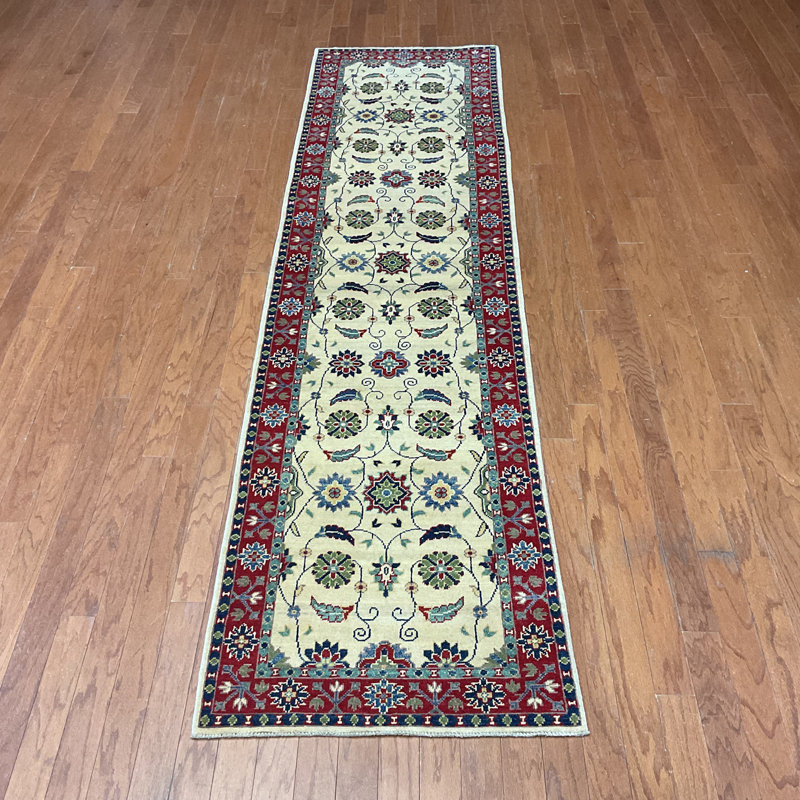 Handmade Kazak Wool Runner