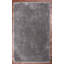 Tapis gris à poil long fabriqué à la main Ayumi-155723043