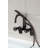 Kingston Brass Webb Three-Handle 2-Hole Adjustable Wall Mount Clawfoot Tub Faucet with Knurled Handle and Hand Shower-87094621