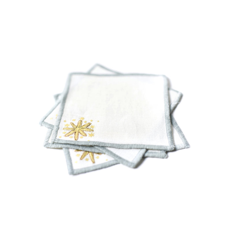 Ensemble de 4 serviettes de table Gold