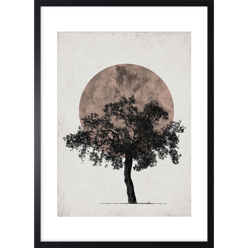 Zen Tree 1 Piece Single Picture Frame Wall Art
