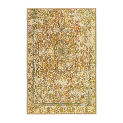 Tapis contemporain orange