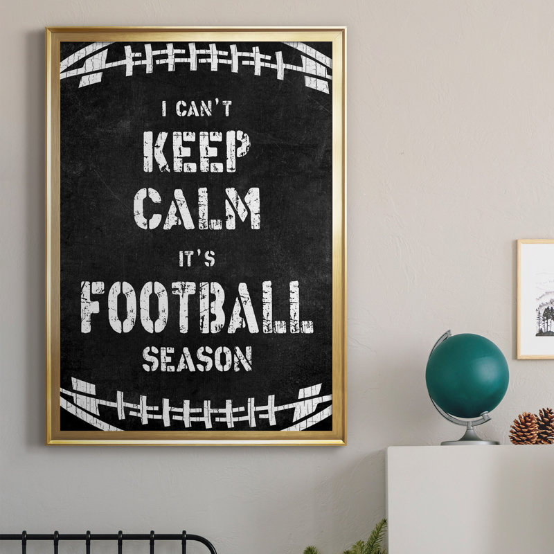 «Don't Keep Calm», art textuel sur toile, H 26,5 po x l 36,5 po x P 1,5 po, Or