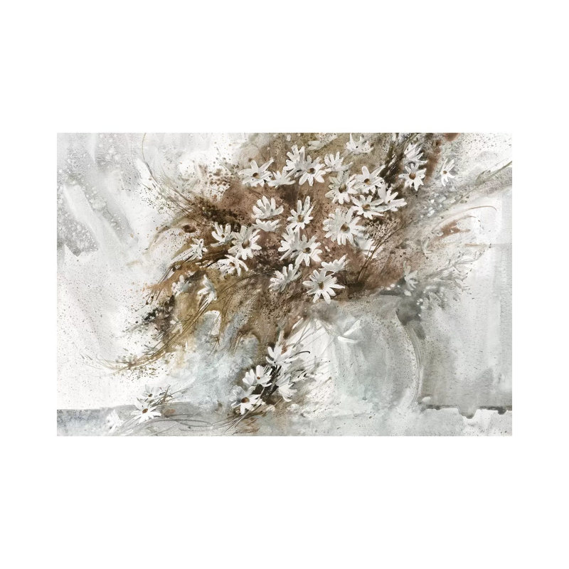 «Daisy Arrangement» - reproduction d'art, H 26 po x l 40 po x 1,5 po, Toile tendue