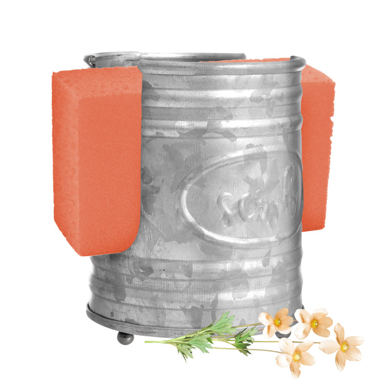Farmhouse Galvanized Sponge Holder, Silver