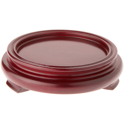 Malena Round Wood Veneer Footed Display Base