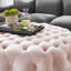 Grand repose-pieds rond en velours Performance-1470650297