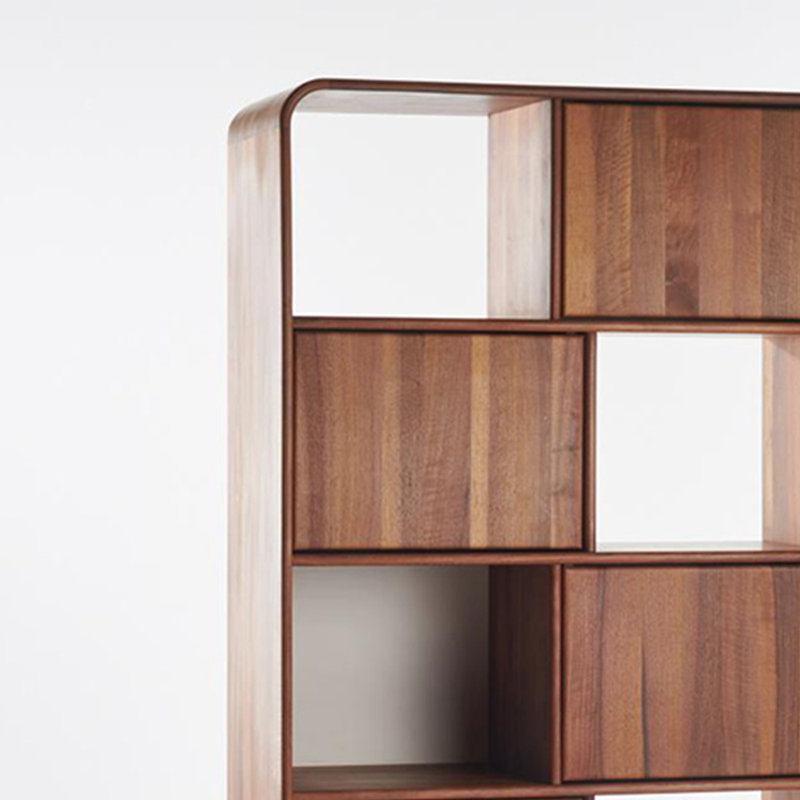 Bibliothèque de style nordique, (5 tablettes) H 78,74 po x l 39,37 po x P 17,32 po