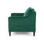 Fauteuil club en velours vert-2139782906