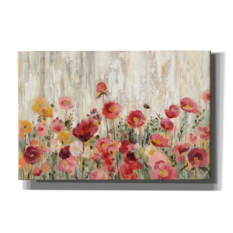 «Sprinkled Flowers» par Silvia Vassileva, art mural sur toile, H 12 po x l 18 po x P 0,75 po