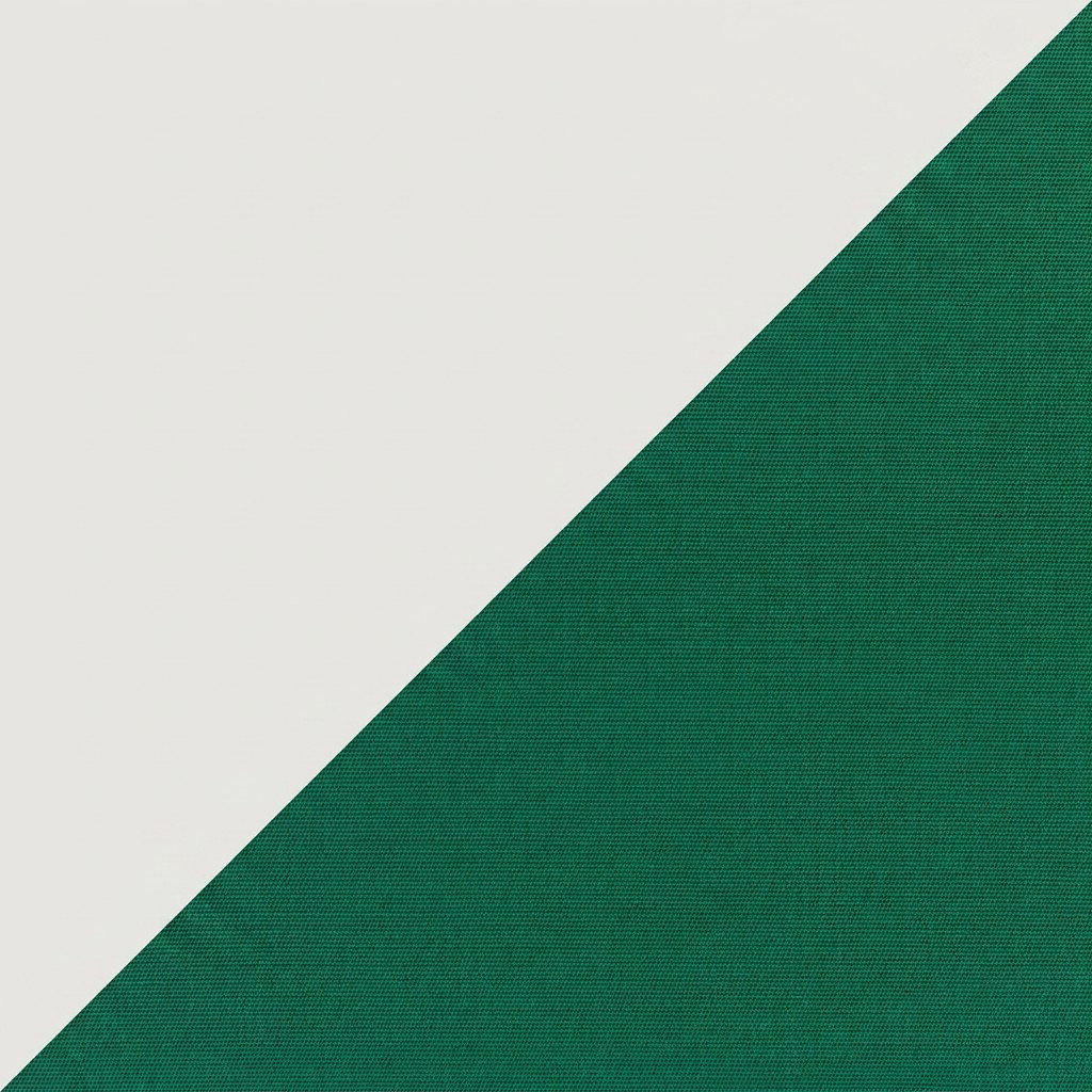 Furston Lumbar Throw Pillow, 13" x 20", White/Forest Green