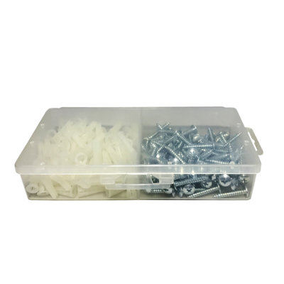 Ensemble d'ancrage pour cloison sèche Waldenburg et ensemble de vis de 1 po dans une boîte en plastique