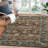 Oriental Machine Washable Rug with Rubber Backing for Living Room Vintage Non-Slip Dining Room Rug Easy-Cleaning Floor Carpet for Bedroom Office Playroom-127074338