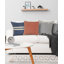 Housse de coussin décoratif à rayures 100% coton Contemporary-1011813944-1011813945