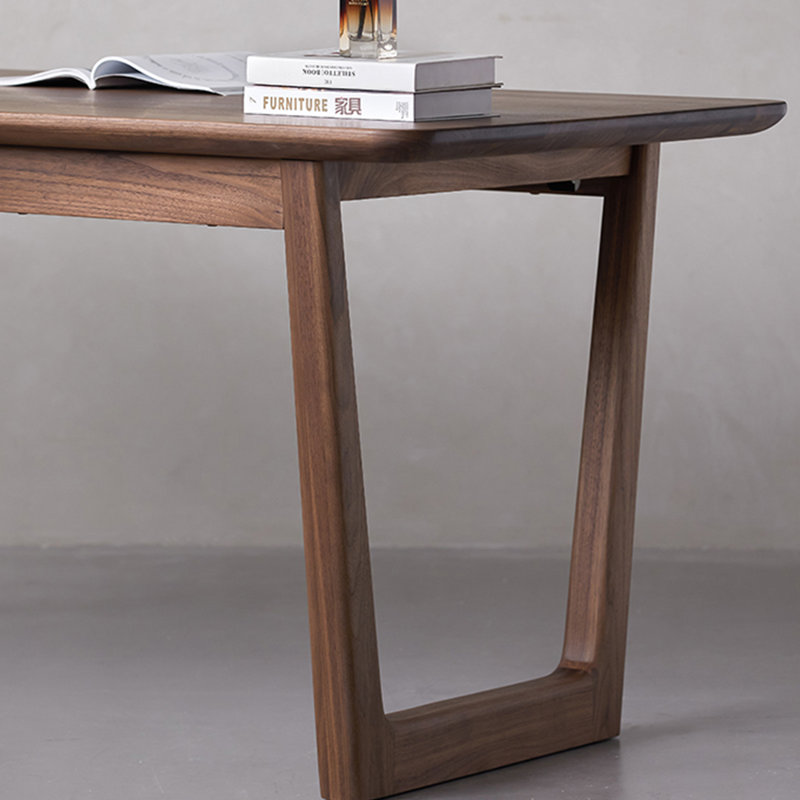 Nouvelle table de salle à manger en noyer massif., H 29,92 po x L 55,12 po x l 31,5 po