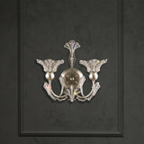 Rivendell 2 Light 12in x 10in Wall Sconce in Etruscan Gold with Clear Radiance Crystals