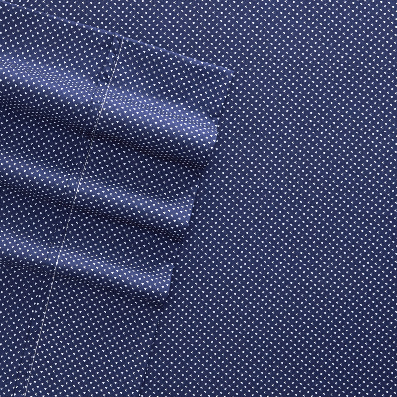 Ensemble de draps en microfibre Home My Heart, Bleu marine, Ensemble de draps pour très grand lit + un drap-h