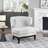 Garcon 30.5" Modern & Contemporary Accent Chair with Boucle Fabric Upholstery, Nailhead Trim, Foam over Pocket Coils